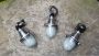 Industrial lamps in frosted glass