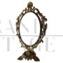 1930s Art Nouveau table mirror in metal