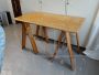 Vintage desk on trestles, 1970s 