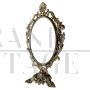 1930s Art Nouveau table mirror in metal