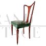 Set of 8 chairs designed by Guglielmo Ulrich in solid walnut, Italy 1940s