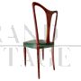 Set of 8 chairs designed by Guglielmo Ulrich in solid walnut, Italy 1940s