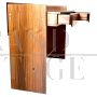 MIM Roma design console desk in solid rosewood, Italy 1970s