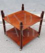 Vintage square serving trolley with removable tray top