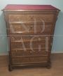 Antique 19th century carved walnut tallboy chest of drawers