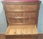 Antique 19th century carved walnut tallboy chest of drawers