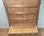 Antique 19th century carved walnut tallboy chest of drawers