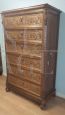 Antique 19th century carved walnut tallboy chest of drawers