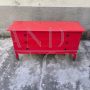 Red D154 dresser by Carlo De Carli for Luigi Sormani, Italy 1963