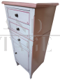 Classic style column chest of drawers in pink paint   