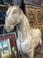 Pair of 18th century Chinese wooden horses sculptures