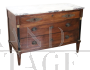 Antique Empire era chest of drawers in walnut, early 19th century