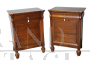 Pair of antique 19th century capuchin bedside tables in walnut