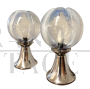 Pair of Murano glass table lamps in the Toni Zuccheri style, 1970s