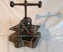 Antique book binding press