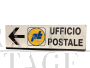 Vintage Italian Post Office metal sign, 1970s