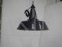 Industrial funnel lamp in black metal D40 - 1940