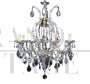 Maria Teresa chandelier in Bohemian crystal with 8 lights