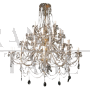 Maria Teresa model chandelier with crystal drops and 38 lights    