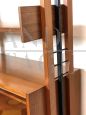 Vintage mid-century modular bookcase in teak wood