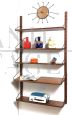 Vintage Scandinavian style teak hanging bookcase, 1960s             