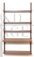 Vintage Scandinavian style teak hanging bookcase, 1960s