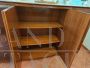 Large vintage sideboard buffet cabinet with bar compartment