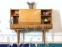 Vintage 1960s highboard with bar cabinet