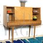 Vintage 1960s highboard with bar cabinet