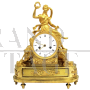 Antique clock from the Directoire period with Psyche in gilded bronze, 18th century France