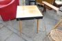 Vintage 50's coffee table with square top
