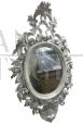 Mercury mirror from the 19th century with carved frame