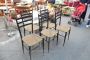 5 Chiavarine chairs Tre Stecche model