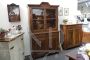 Two-body antique cupboard from the 19th century