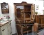 Two-body antique cupboard from the 19th century