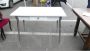 White Formica table with drawer