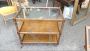English 1930s art deco trolley with glass top