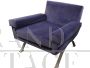 Pair of italian velvet armchairs