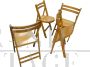 4 folding chairs in beech wood