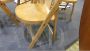 4 folding chairs in beech wood