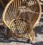 Pair of vintage bamboo cockpit chairs