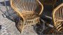 Pair of vintage bamboo cockpit chairs