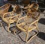 Pair of Italian bamboo chairs from the 60s / 70s