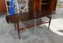 Danish vintage coffee table in teak wood with double top