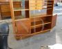 Vintage open bookcase with drawer modules and doors, 1950s