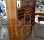 Vintage open bookcase with drawer modules and doors, 1950s