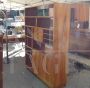 Vintage open bookcase with drawer modules and doors, 1950s