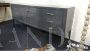 Vintage chest of drawers in anthracite gray lacquer