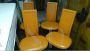 Set of 4 vintage orange Lara Cattelan chairs