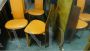 Set of 4 vintage orange Lara Cattelan chairs